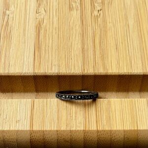 Sweet Vintage-Inspired Marcasite Half-Eternity Band size 6